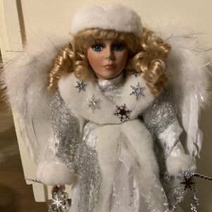 Anco Snowflake Angel Porceline Doll
